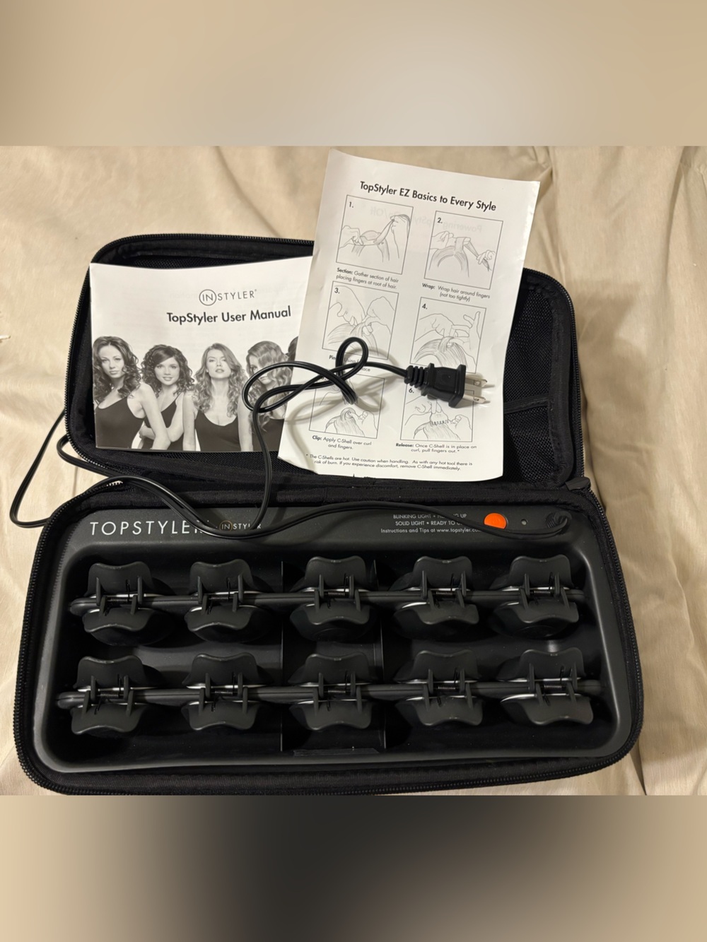 TopStyle Heated Hair Rollers with all accessories